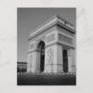 Postal B&W Arc de Triomphe 3