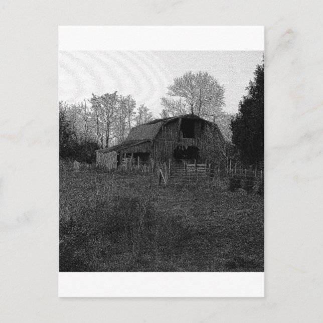 Postal B&W Barn (Anverso)