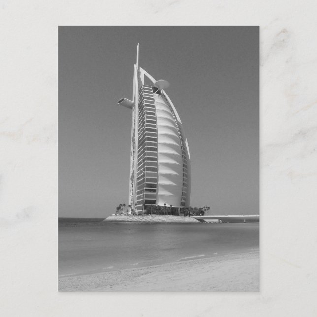 Postal B&W Burj Al Arab (Anverso)
