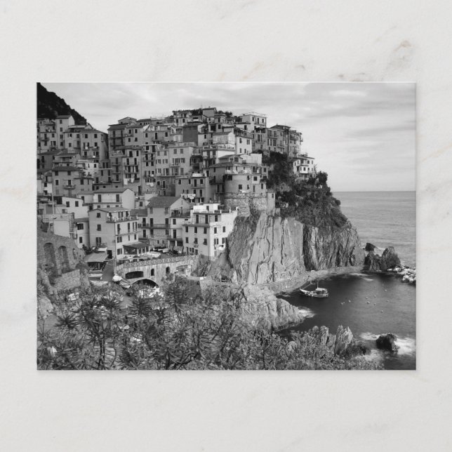 Postal B&W Cinque Terre (Anverso)