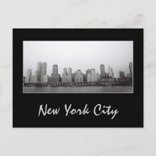 Postal B&W de West Side Skyline