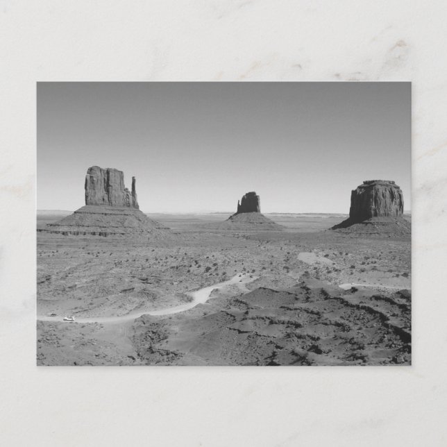 Postal B&W Monument Valley 3 (Anverso)