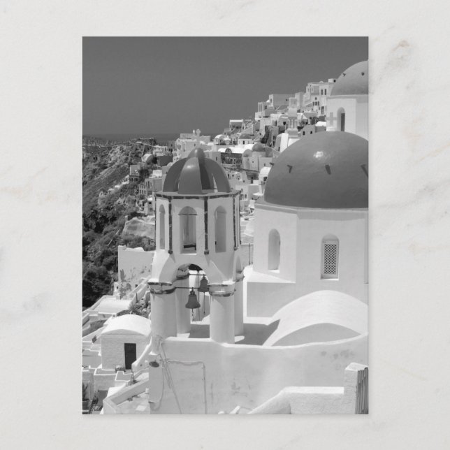 Postal B&W Santorini 2 (Anverso)