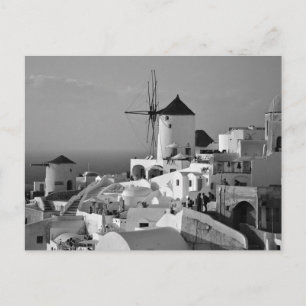 Postal B&W Santorini 3