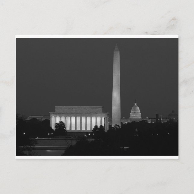 Postal B&W Washington DC 3 (Anverso)
