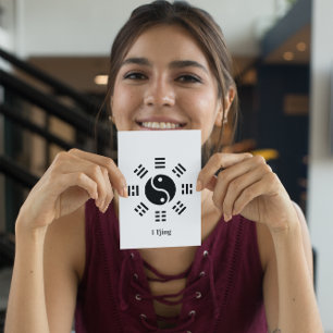 Postal Ba Gua, ocho trigramas, personalizable Yin yang