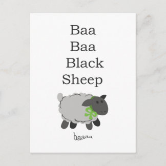 Postal Baa Baa Black Sheep