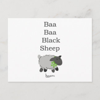 Postal Baa Baa Black Sheep
