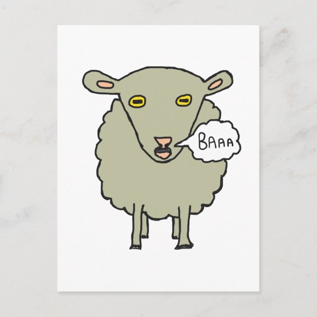 Postal Baa Sheep (Anverso)