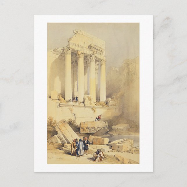 Postal Baalbec, placa 79 del volumen II de "La Tierra San (Anverso)