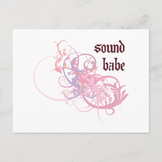 Postal Babe de sonido (Anverso)