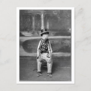 Postal Baboon vestido con ropa vintage
