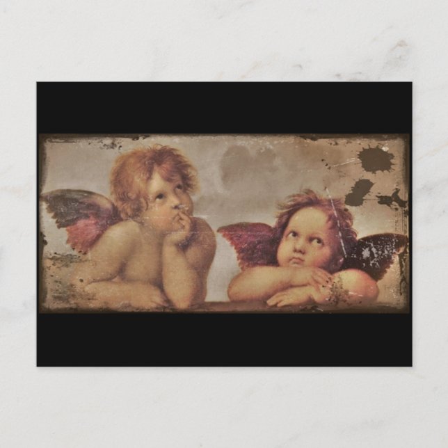 Postal Baby Angels de Raphael (Anverso)