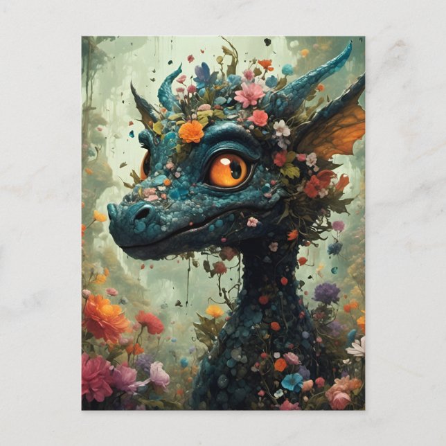 Postal Baby Dragon Fantasy (Anverso)