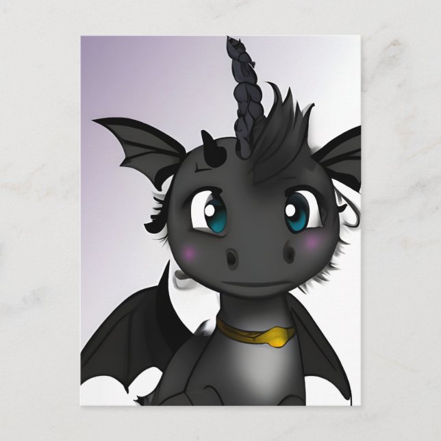 Postal Baby Dragon Unicorn (Anverso)