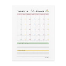 Baby First 100 food Log by Margo