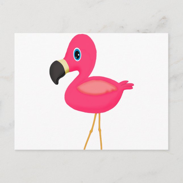 Postal Baby Flamingo (Anverso)