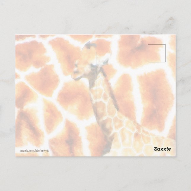 Postal Baby Giraffe (Reverso)