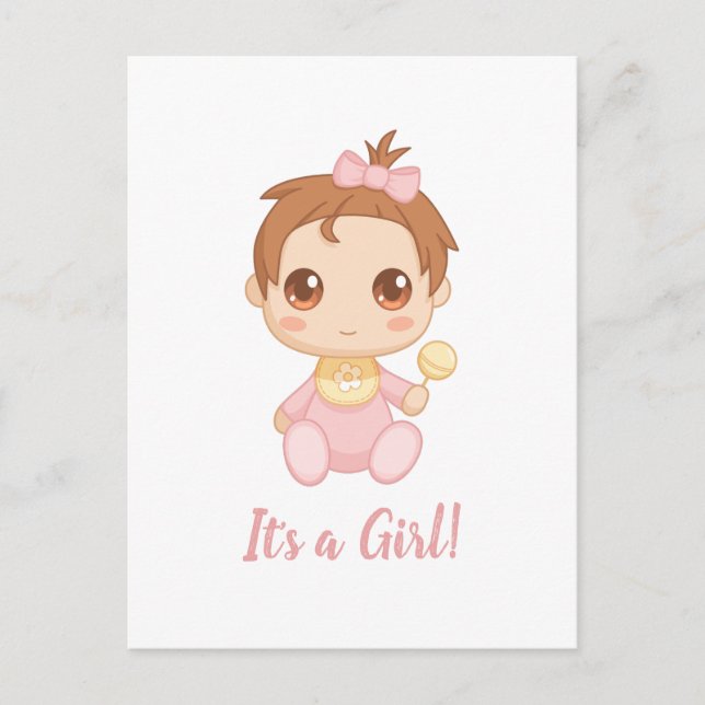 Postal Baby Girl Pink Jumpsuit (Anverso)