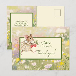 Postal Baby Girl Woodland Animal Shower