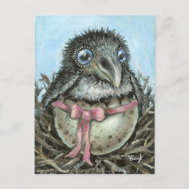 Postal Baby Raven (Anverso)