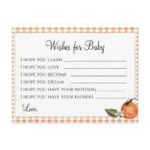 Baby Shower clemení - Deseos para el bebé