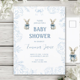 Postal Baby Shower de Blue Bunny