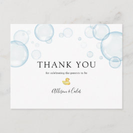 Postal Baby Shower de Duck Rubber Gracias