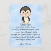 Baby Shower Gracias Penguin