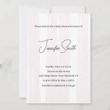 postal BABY SHOWER INVITATION