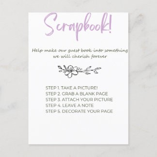 Postal Baby Shower Scrap Book