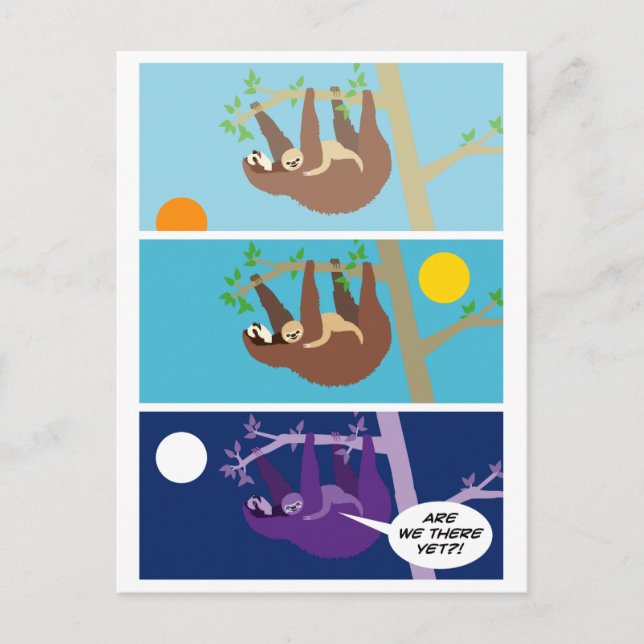 Postal Baby Sloth (Anverso)