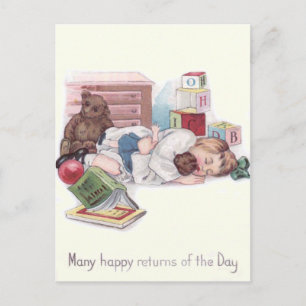 Postal Baby Teddy Bear Book