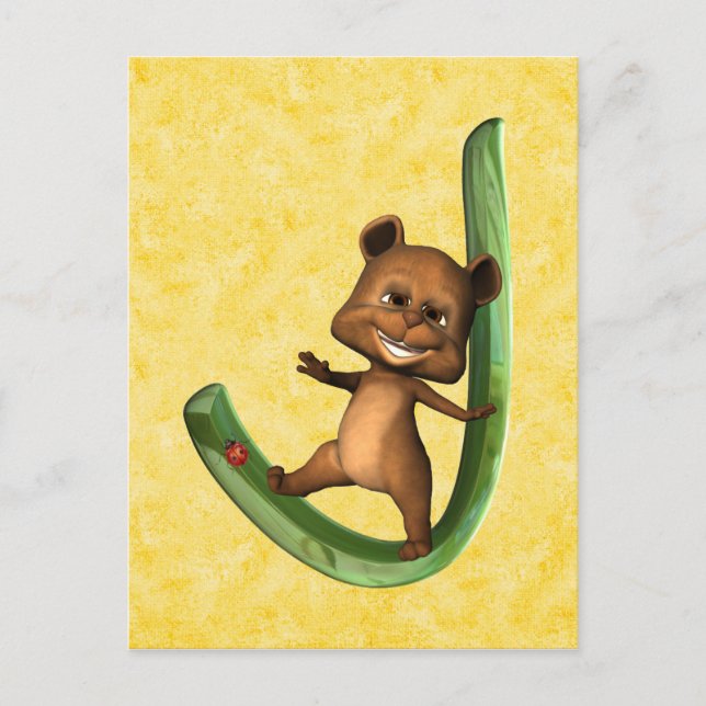 Postal babybear J (Anverso)