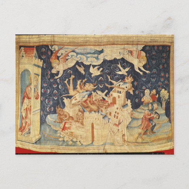 Postal Babylon invadido por demonios (Anverso)