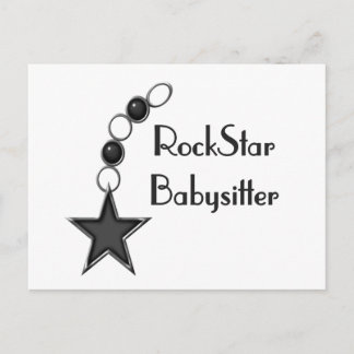 Postal Babysitter de estrella de rock