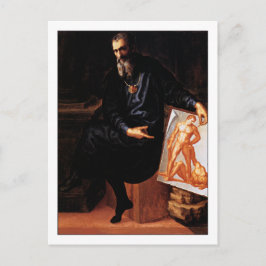 Postal Baccio Bandinelli autorretrato