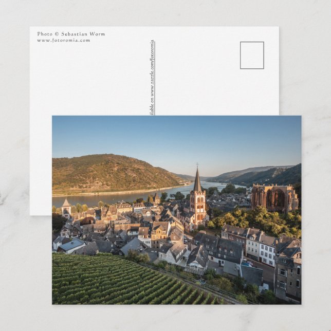Postal Bacharach Alemania (Anverso / Reverso)