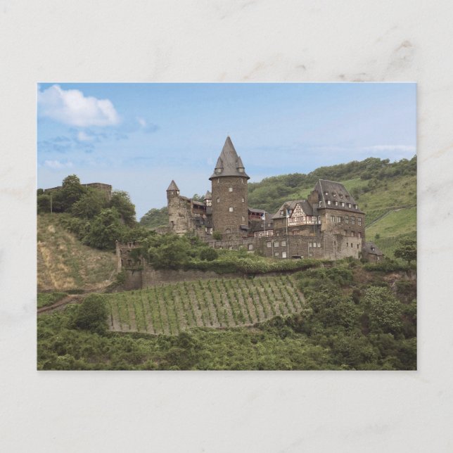 Postal Bacharach, Alemania, Stahleck Castle, Schloss (Anverso)
