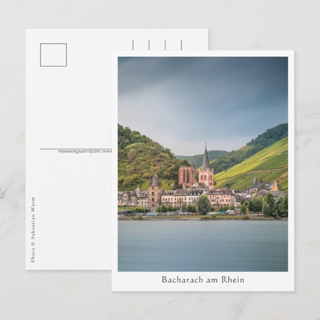 Postal Bacharach am Rhein - Alemania (Anverso / Reverso)