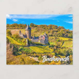 Postal Bacharach, en el río Rin, Alemania