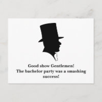 Bachelor Party Thank You Postcard