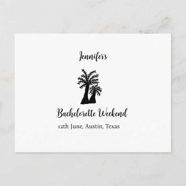 Postal Bachelorette fin de semana club de cocoteros agreg (Anverso)