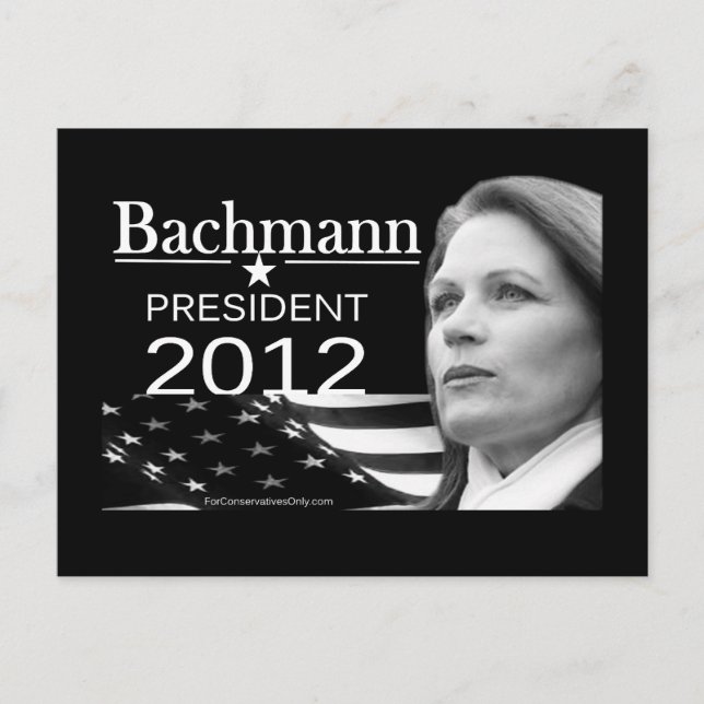 Postal Bachmann para Presidente (Anverso)