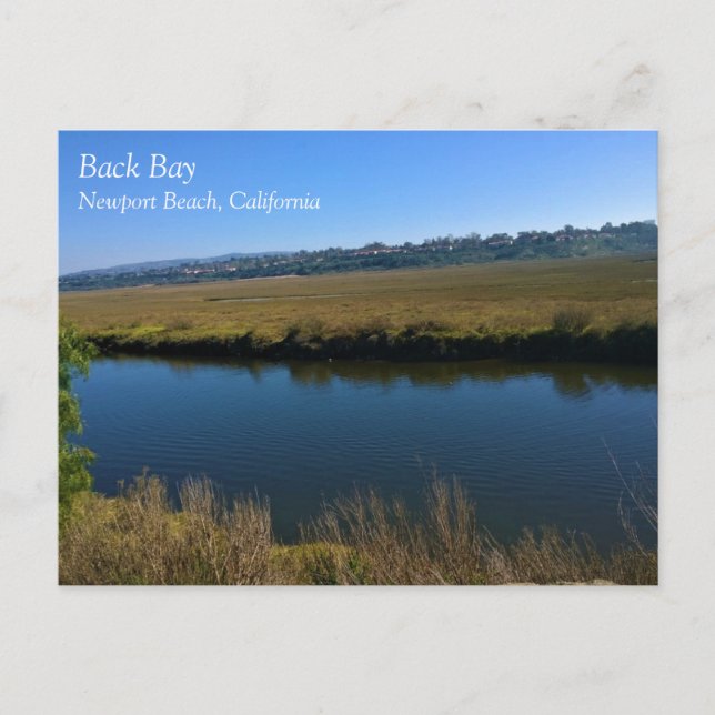 Postal Back Bay, Newport Beach, California (Anverso)