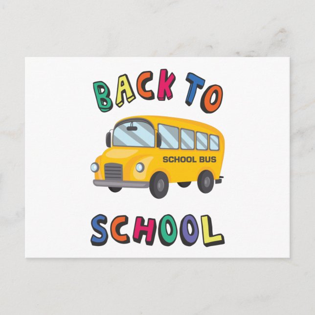 Postal Back to school postcard (Anverso)