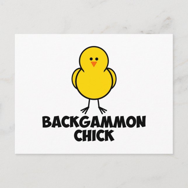 Postal Backgammon Chick (Anverso)