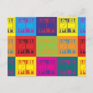 Postal Backgammon Pop Art