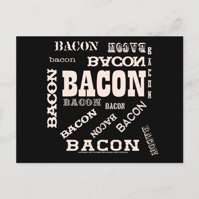 Postal Bacon Bacon Bacon (Anverso)