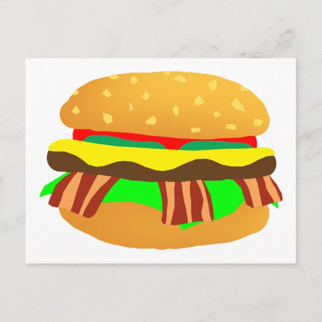 Postal Bacon Cheeseburger (Anverso)